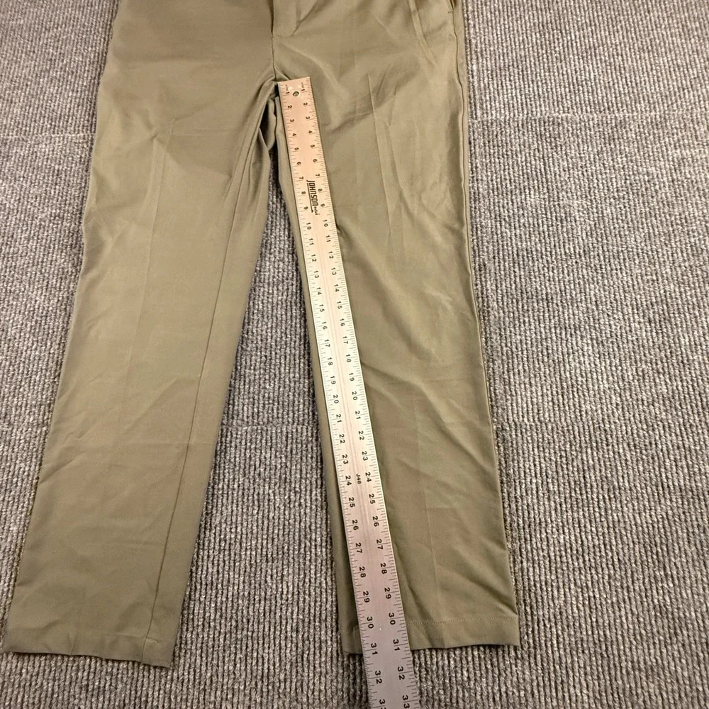 Greg Norman Mens 40x32 Performance Classic Pant Olive Green Stretch TL111869